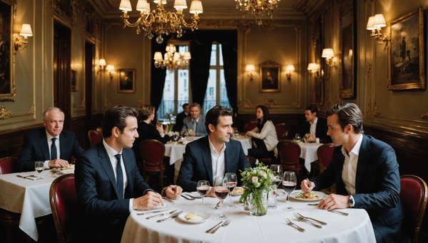 Top restaurants parisiens pour déjeuner d'affaires entre partenaires